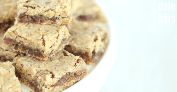 grandma's date bar cookies recipe