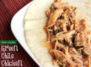 Green chili chicken slow cooker recipe