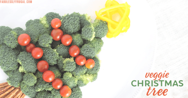Veggie Christmas tree appetizer