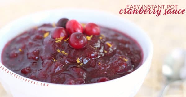 Instant pot cranberry sauce