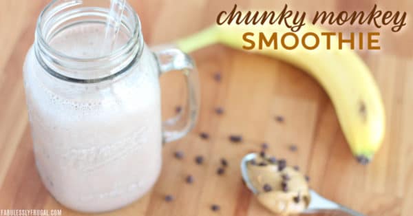 Chunky monkey smoothie