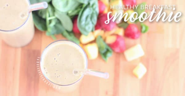 Healthy breakfast smoothie