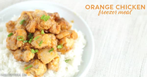 orange chicken freezer meal