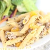 sausage and butternut squash pasta