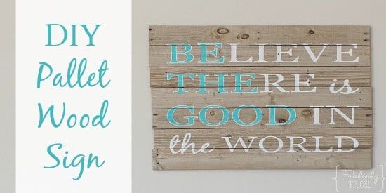 diy pallet sign