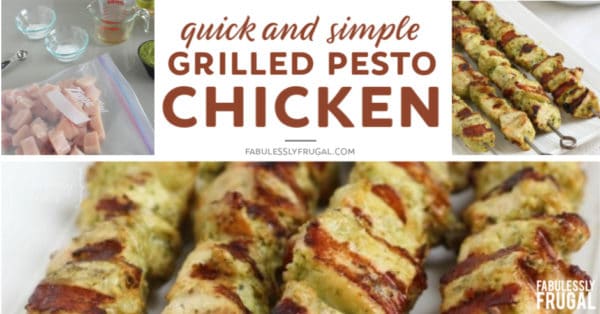 Grilled pesto chicken recipe