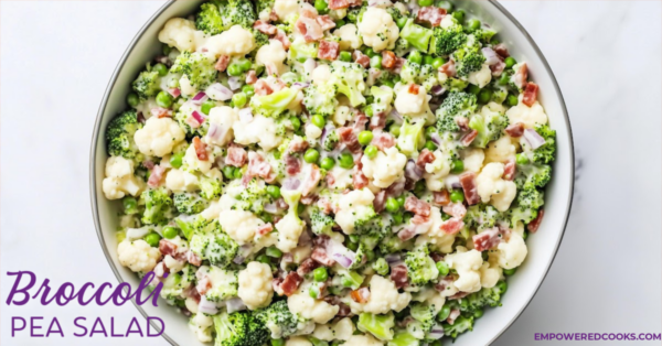 Broccoli pea salad