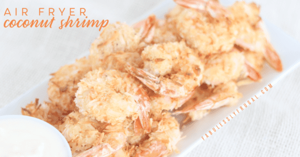 air fryer coconut shrimp with pina colada sauce