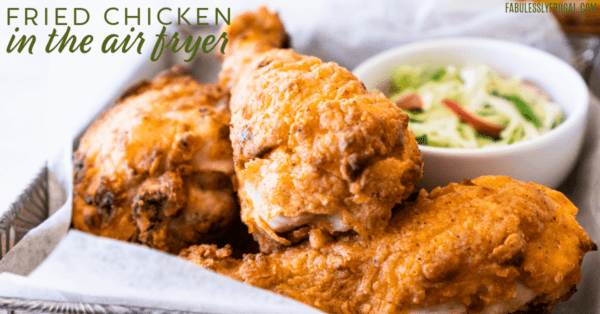 Fried chicken in the air fryer is easy and healthy!