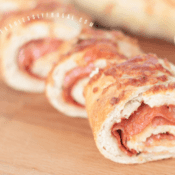 easy air fryer pepperoni stromboli