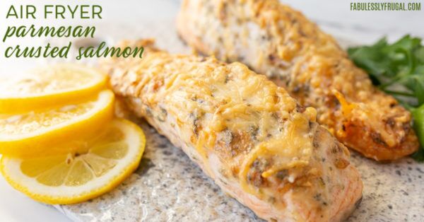 air fryer parmesan crusted salmon