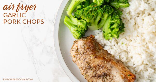 air fryer garlic pork chops