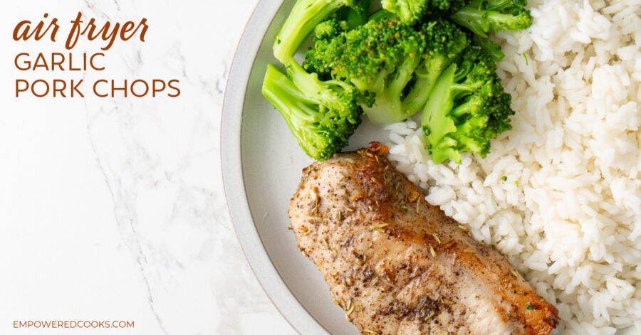 air fryer garlic pork chops