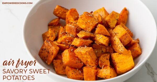 air fryer savory sweet potatoes