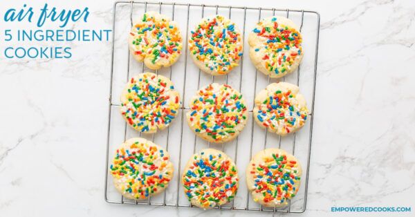 5 ingredient cookies in the air fryer