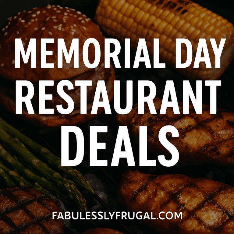 foods available in restaurants for memorial day