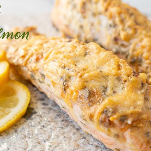 air fryer parmesan crusted salmon