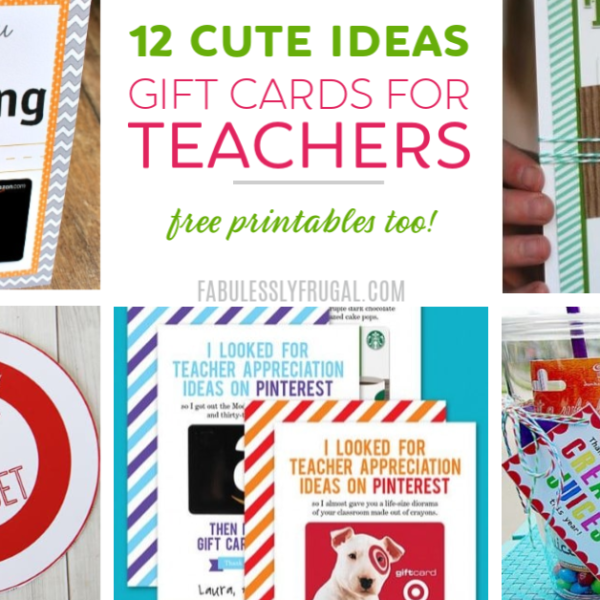 Gift cards for teachers