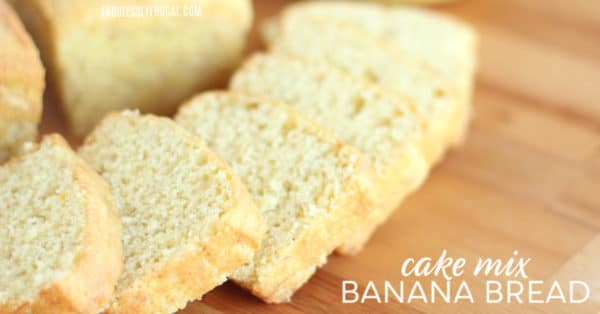 Cake mix banana bread