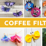 Coffee filter art projects