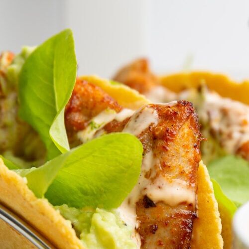 air fryer chicken tacos