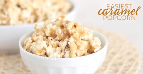 Easy caramel popcorn recipe