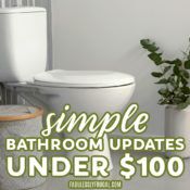 simple bathroom updates under $100