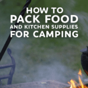 Packing food for camping