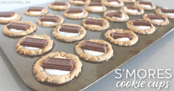 Smores cookie cups recipe