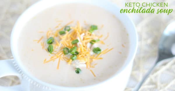 Keto green chicken enchilada soup