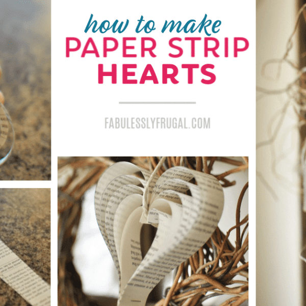 Easy diy paper heart craft