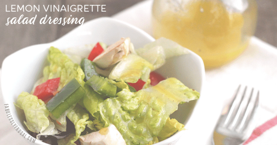 Light Lemon Vinaigrette Salad Dressing Recipe