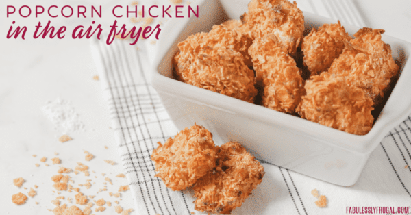 Crunchy and Healthy Air Fryer Popcorn Chicken (No Oil)