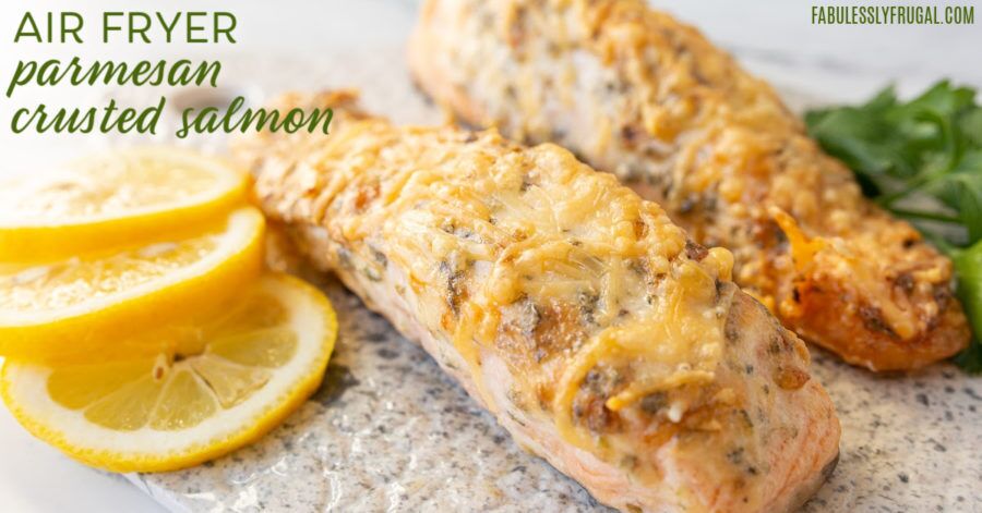 air fryer parmesan crusted salmon