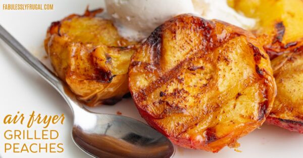 air fryer grilled peaches