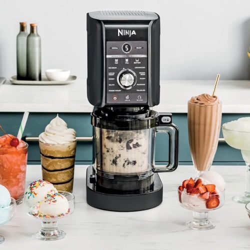 Refurbished Ninja Creami Deluxe 11-In-1 Ice Cream Maker with TWO