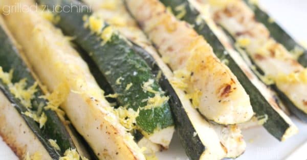 Grilled zucchini with lemon salt recipe - healthy and easy