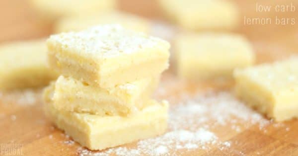 Low carb, keto, gluten-free easy lemon bars recipe