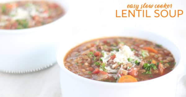Freezer lentil soup