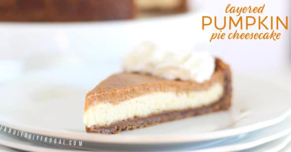 Layered pumpkin cheesecake recipe
