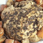 Slow cooker chicken and potatoes finished