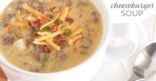 Easy cheeseburger soup recipe