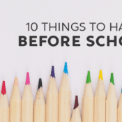 Back to school preparation