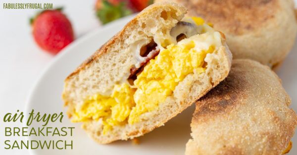 air fryer breakfast sandwich