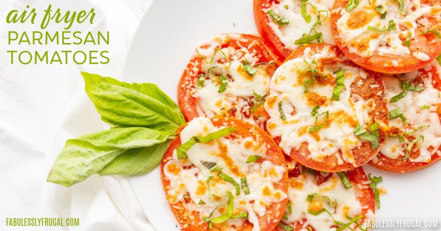 air fryer parmesan tomatoes