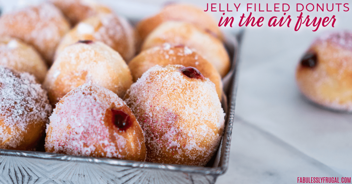 Air Fryer Jelly Donuts Filled Donuts Air Fried Donuts Recipe Air Fryer Jelly Filled Donuts Recipe