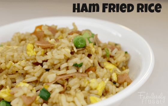 Easy ham fried rice recipe