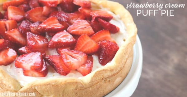 strawberry cream puff cake