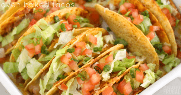 Easy baked tacos recipe