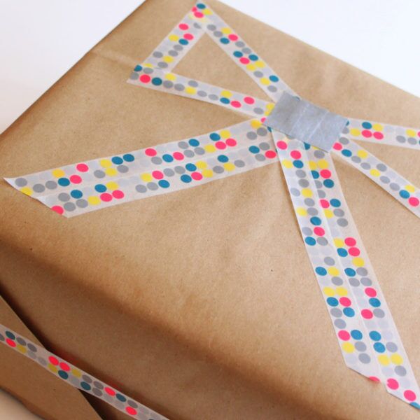 Washi tape bow
